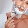 Healeved 1set Man Shaving Brush Kit Fiber Brush and Foaming