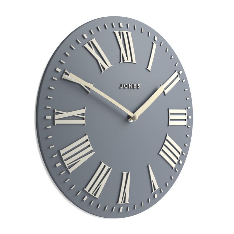 JONES CLOCKS Traditional 12" Premium Indoor Convex Wall Clock, The