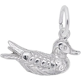 Rembrandt Duck Charm - Metal - Sterling Silver
