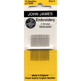 Colonial Needle John James - Agujas para bordar y crewel, talla 9