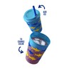 Ello Kids Plastic Reusable Color Changing Cups with Twist on