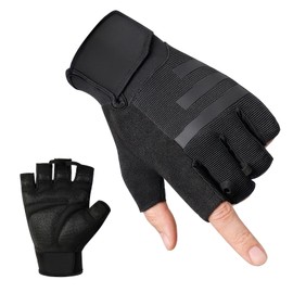 LEFAFA Workout Gloves for Men and Women, Weight Lifting Gloves with Excellent Grip, Lightweight Gym Gloves for Weightlifting, Cycling, Exercise, Training, Pull ups, Fitness, Climbing (Black, Large)