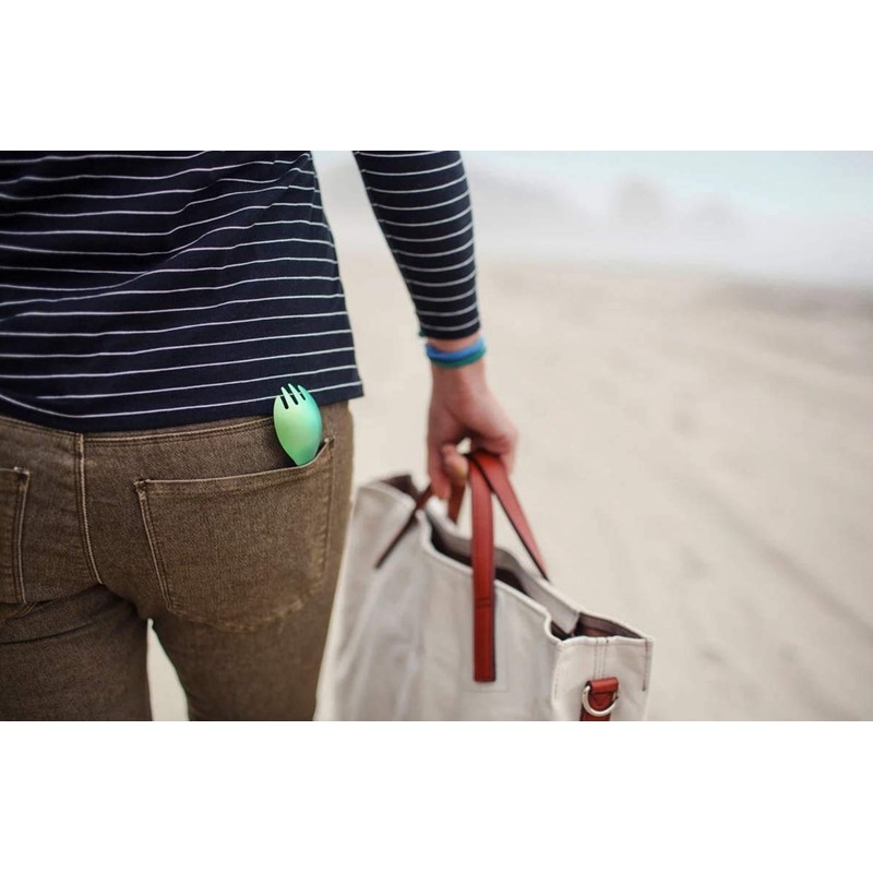 Snow Peak Ultralight Titanium Spork, Green,40 x 165mm