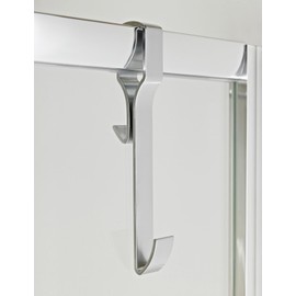 Nuie ACC004 ǀ Modern Bathroom Wetroom Enclosure Hook - Framed, 300mm x 60mm, Chrome