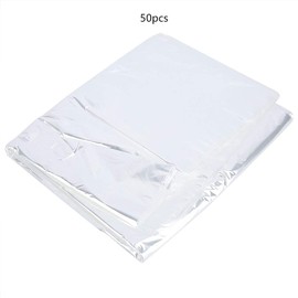 EVTSCAN Plastic Garment Bags, 50Pcs Disposable See-Through Clothes Dust Bags Dry Cleaning Garment Clothes Covers (60 * 100)