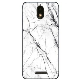 Ranyi for Hot Pepper Serrano 3 Case with Screen Protector, Marble Slim TPU Case with Screen Protector 360 Full Body Shock Absorbing Marble Case Cover for Hot Pepper Serrano 3 A95B A95C A95J -White