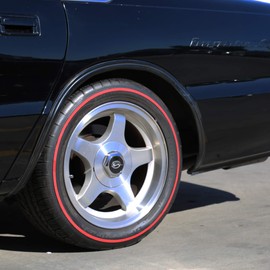 Tire Stickers Red Line Tire Add-On Rubber Stripe Kit - DIY Redline Applies to Any Tire with Glue Included - Custom Sizing/Thickness