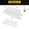 SCAVATA 2 Pack Skinny Can Organizer for Refrigerator, Stackable Tall