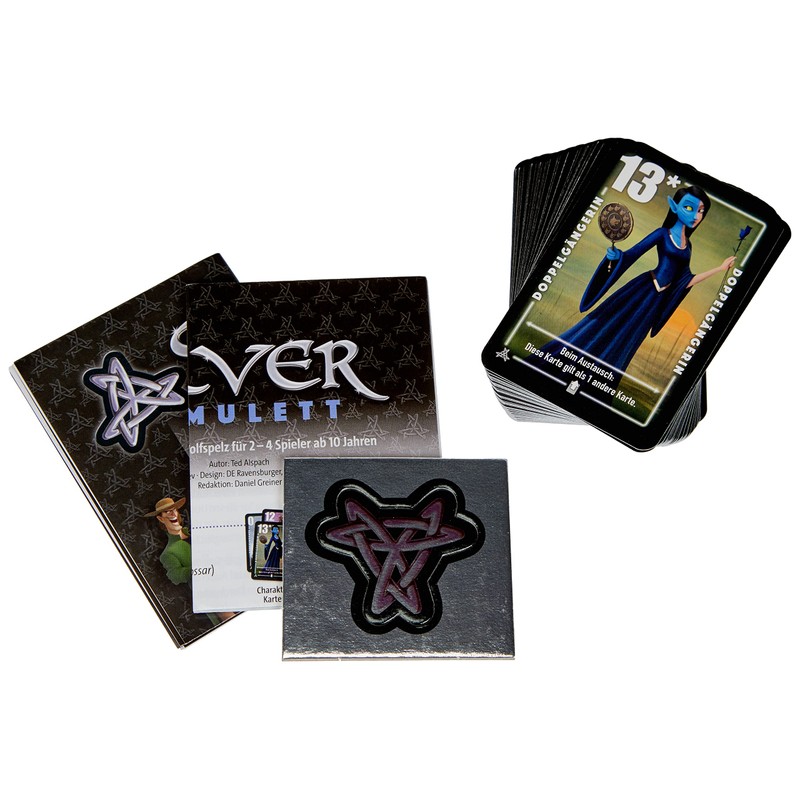 Ravensburger 26826 Silver Amulet, Card Game for 2-4 Players, Tactics