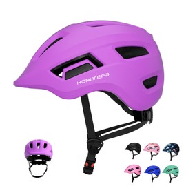 KORIMEFA Kids Bike Helmet Toddler Bike Helmets for Ages 2-8 Years Boys Girls CE Certified Safety Adjustable Multi-Sport Roller Skating Skateboard Scooter Cycling Helmet (Purple, XS)