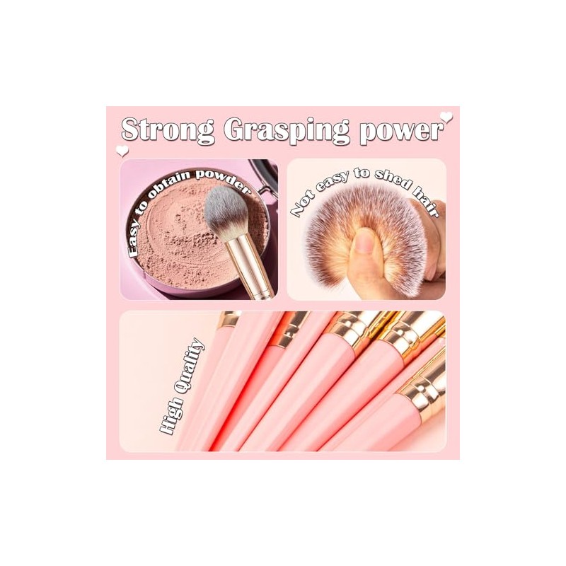 Set De Brochas De Maquillaje, 48 Piezas, Kit Profesional Para