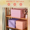 Menkxi 6 Pcs Large Plastic Storage Bins with Lids 14.4