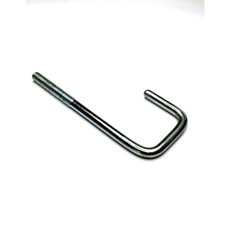 Square Bend Hook Bolt M8 50mm Width x 200mm Length,