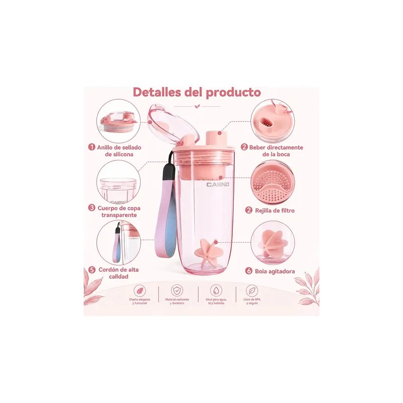 Proteina Shaker Gym Mezcladora Productos Deportivos 400ml Awvuq Material De