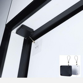 No-Drill Wire Door Closer (New 800g Model) with Screws - Automatic Door & Window Closer New White 800g