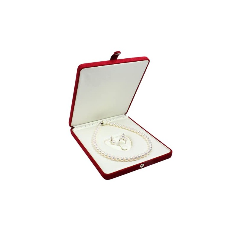 Pearl Keeper (Necklace+Earrings+Ring) Case (Red)