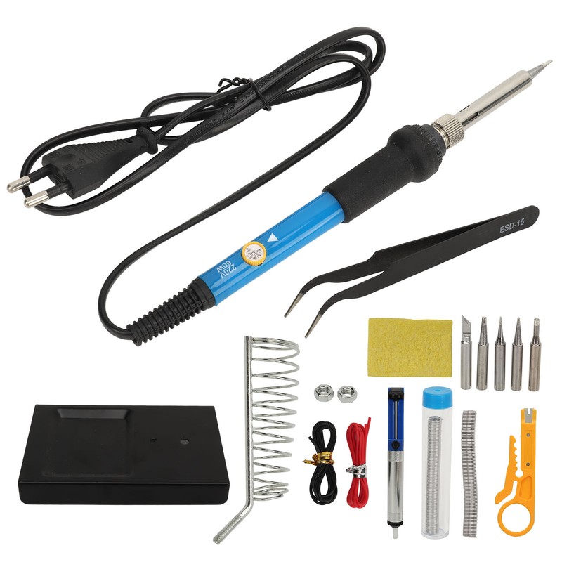 15PCS Set Soldering Iron Set Adjustable Temperature Solder Iron Kit