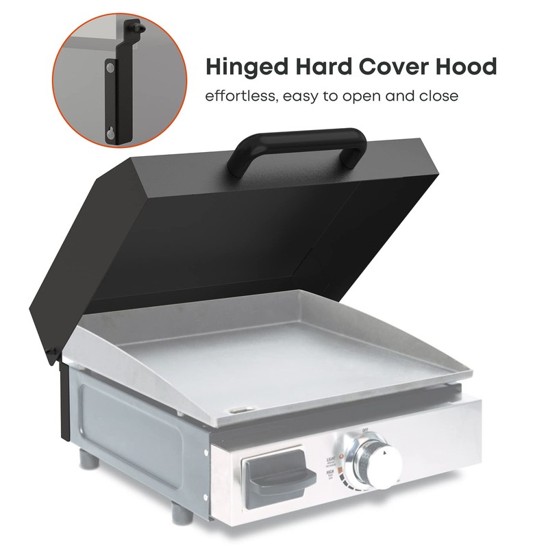 Stanbroil Hard Cover Hood for Blackstone 17 Inches Front Grease