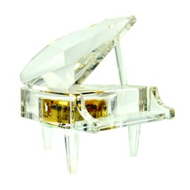 Piano Music Box Crystal Song Canon, Clockwork Mechanical Piano Ornament Classical Sweet Gift (Canon)