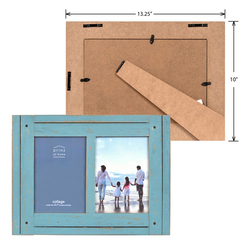 PRINZ Homestead 5-Inch by 7-Inch Collage Photo Frame for Two