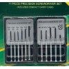 11 Piece Mini Precision Screwdriver Set – Chrome Finish