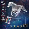 Fanimyholy Pferd Lampe, Pferd Illusion 3D Nachttischlampe, Pferd 3D Illusion