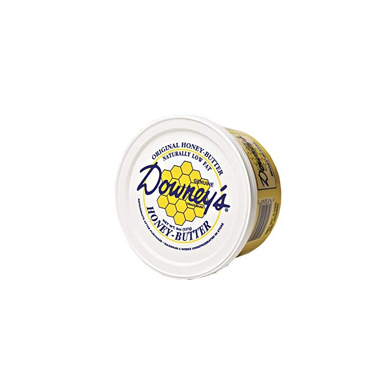 AmishTastes Downey's Natural Honey Butter Variety Pack, Original and Cinnamon