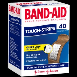 Band-Aid Tough-Strips Regular X 40