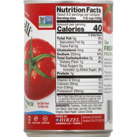 Dei Fratelli Chopped Tomatoes with Onion & Garlic - All Natural - 5th Generation Recipe (14.5 oz. cans; 12 pack)