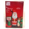 HOME ACCENTS 6.5 FT LED SANTA REINDEER CHRISTMAS TREE SCENE