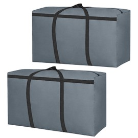 Übergroße Aufbewahrungstasche, 2Stk große Kleidungsaufbewahrungstasche Oxford Aufbewahrungsbehälter Organisator Speicher Beutel Unterbett-Aufbewahrungsbox für Bettdecken Kissen, 80 * 45 * 25CM