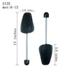 10 Pairs Plastic Shoe Trees for Men (Black)