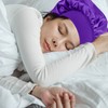 MELTU 1 Pack Hair Bonnet for Sleeping, Satin Bonnet with