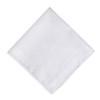 Zenssia Men's White Pure Cotton Handkerchiefs with Hem, Pack of