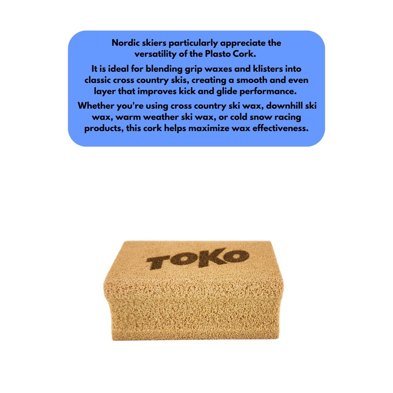 TOKO(トコ) スキー チューニング プラストコルク グリップワックス用 5540928