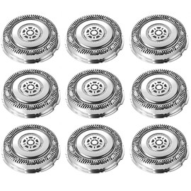 SH70 Replacement Heads Fit for Norelco Shavers Series 7000, SH70 Shaving Blades for 7000 Replacement Heads, 9-Pack Series 7000 Electric Razor Replacement Heads for Shavers S7370 S7350 More