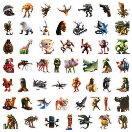 100PCS Italian Brainrot Animals Stickers for Kids, Tralalero Tralala Stickers for Water Bottles, Tung Tung Tung Sahur Sticker Pack Waterproof Vinyl for Laptop Phone Party Favors Decals