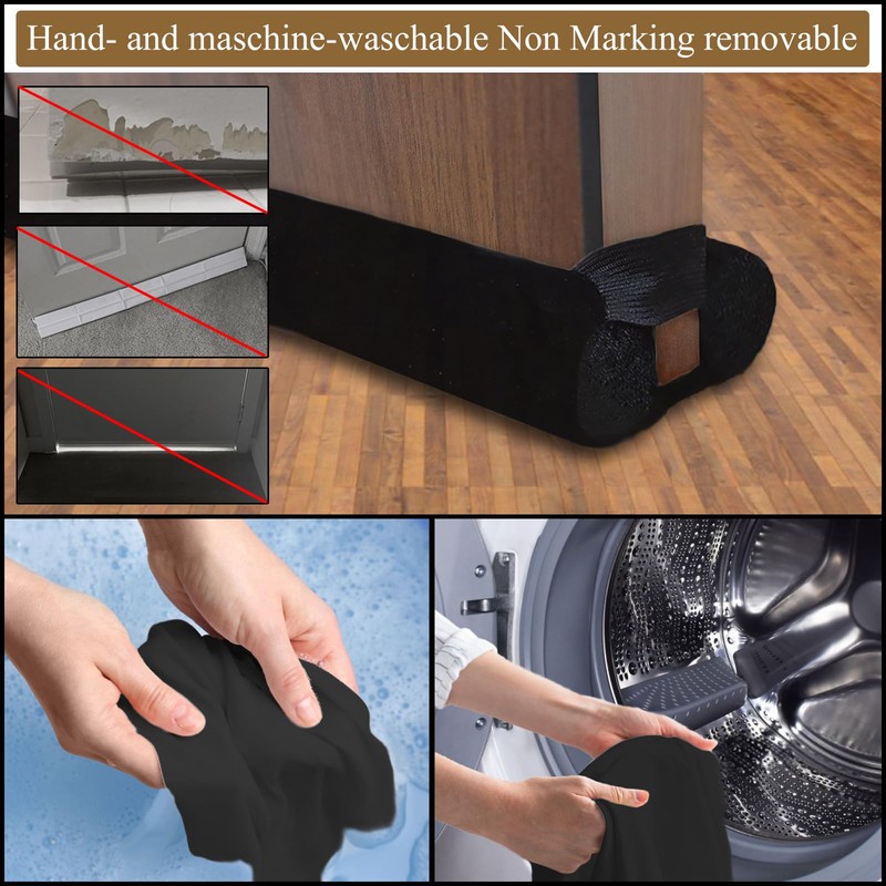 Under Door Draft Stopper 32 inch Draft Blocker for Bottom