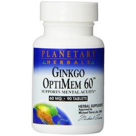 Planetary Herbals Ginkgo Optimem 60 Tablets, 90 Count
