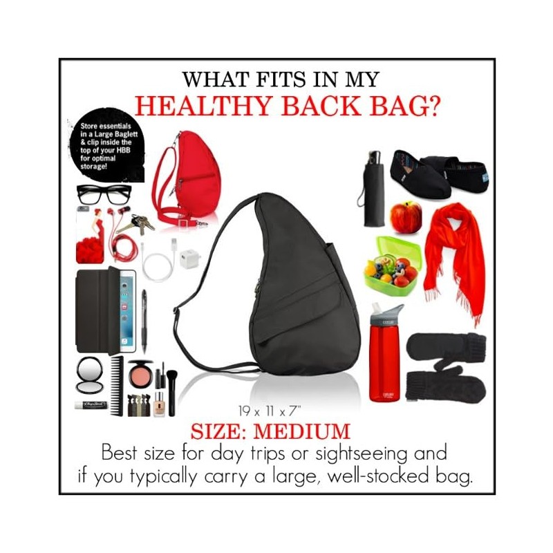 AmeriBag - Bolsa de espalda saludable para viajero, tamaño mediano,