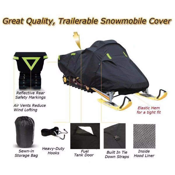 SBU Trailerable Sled Snowmobile Cover Arctic Cat M8 153 2007