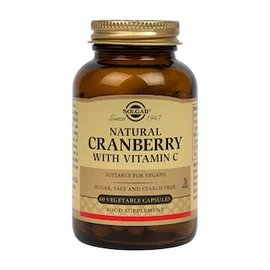 Solgar Natural Cranberry with Vitamin C 60 Vegi Capsules