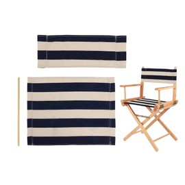 Director Chair Replacement Polyester Fabric Seat Cover Foldable Director’s Chair Cover Kit Black | 21.2" L x 16.1" W x 0.39" H