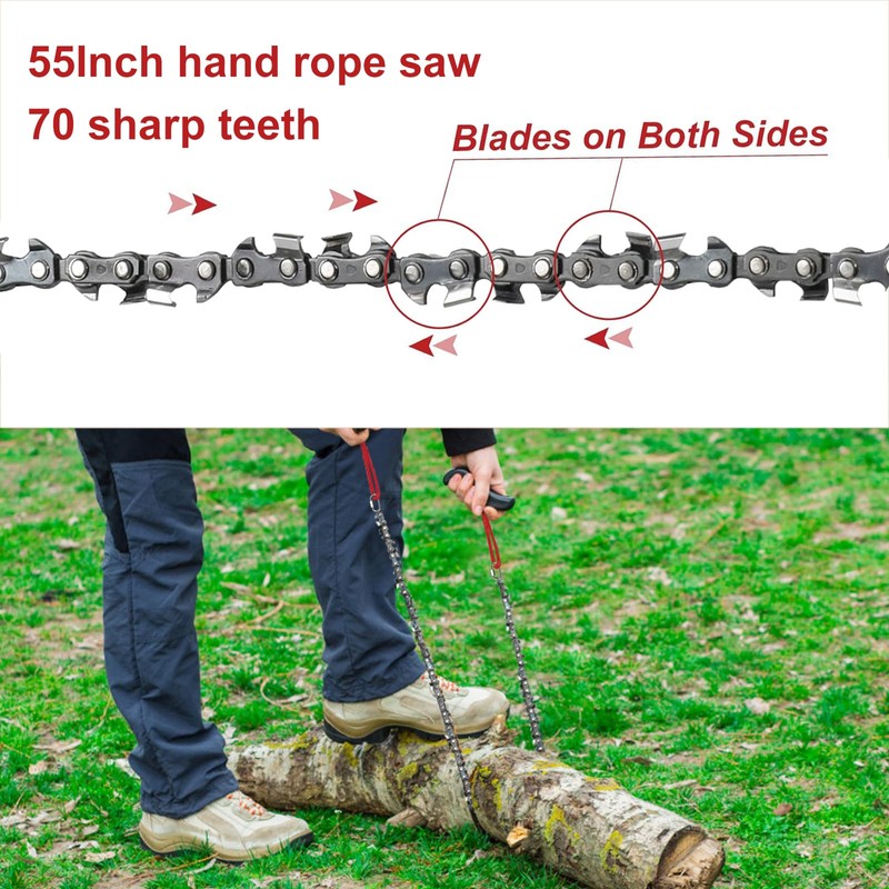 GSSHBR 55 Inch High Reach Hand Rope Saw for Tree