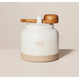 Hearth And Hand Magnolia RETIRED Hearth & Hand Magnolia Stoneware Coffee Canister Ceramic Lid And Scoop