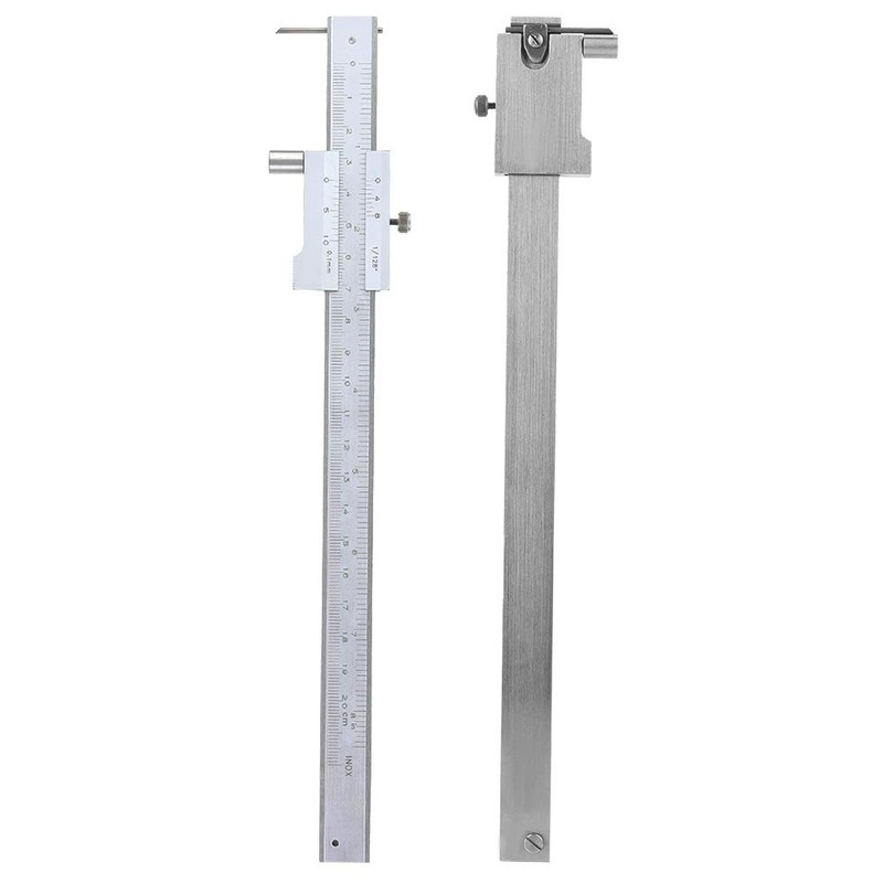 Wisoqu Caliper 0-200mm Parallel Caliper Stainless Steel Caliper Marking Gauge