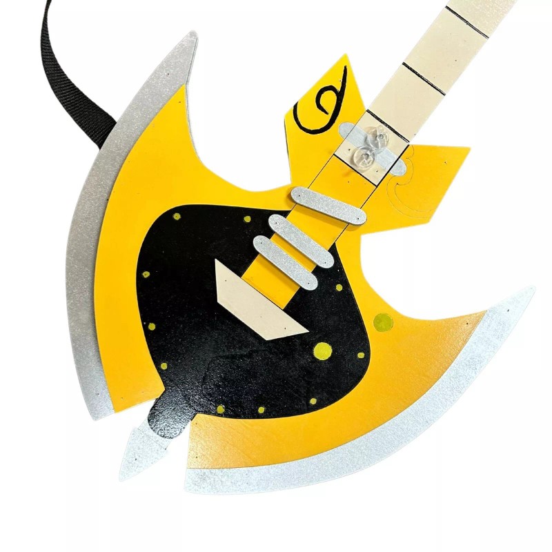 AllTru2U Hazbin Hotel Adam's Guitar | Wooden Cosplay Prop |