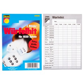 Idena 6100080 Cube Hit 2 Blocks Extra Large Characters