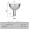 Boundless Voyage Titanium Root Funnel Funnel Narrow Mouth 8mm Alcohol