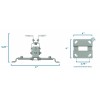 Mount-It! Projector Ceiling Mount | Fits Epson, Optoma, Benq, ViewSonic